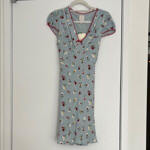 Doen Floral Blue Dress